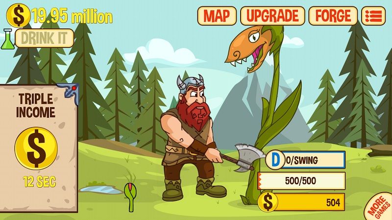 Axe Clicker - Idle Dwarf Mobile Game
