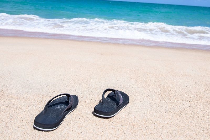 Flip flops on the Beach of Patong
